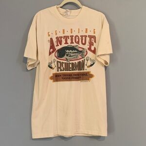Genuine Antique Fisherman Graphic Tee - White